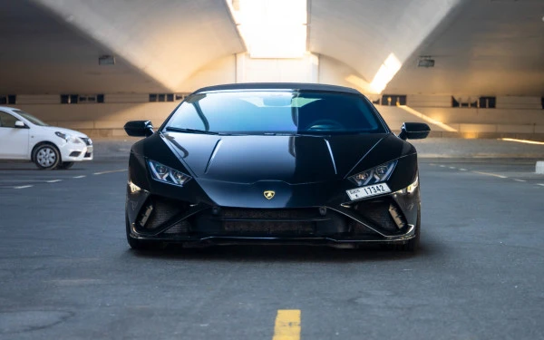Black Lamborghini Evo Spyder, 2023 Photo 2