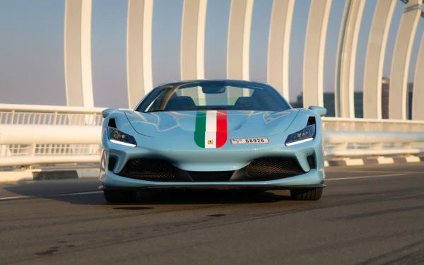 Blue Ferrari F8 Tributo Spider, 2023 Photo 1