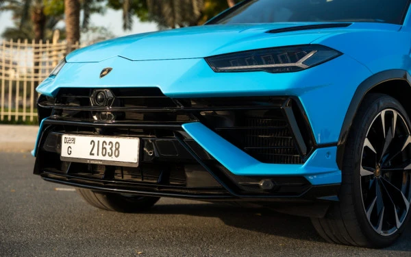 Blue Lamborghini Urus, 2023 Photo 4
