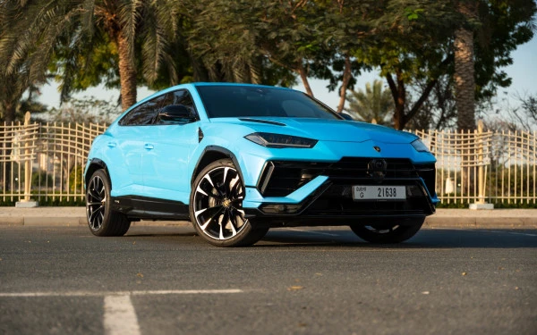Blue Lamborghini Urus, 2023 Photo 11