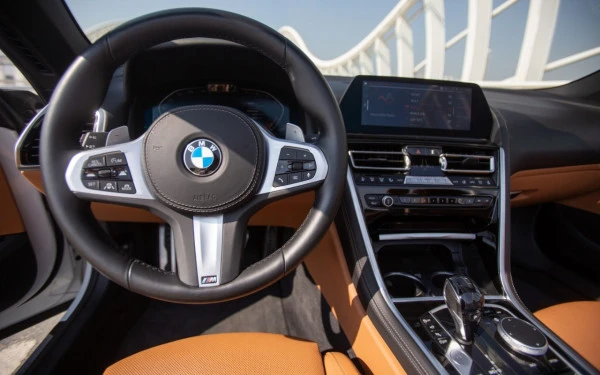 White BMW 840i cabrio, 2021 Photo 5